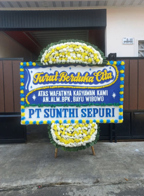 Papan Bunga Duka di Jampangtengah
